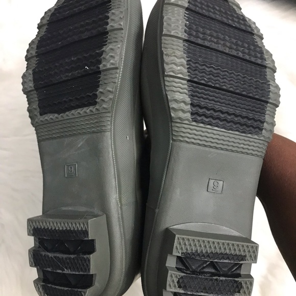 Ladies olive green rain boots - Picture 5 of 8